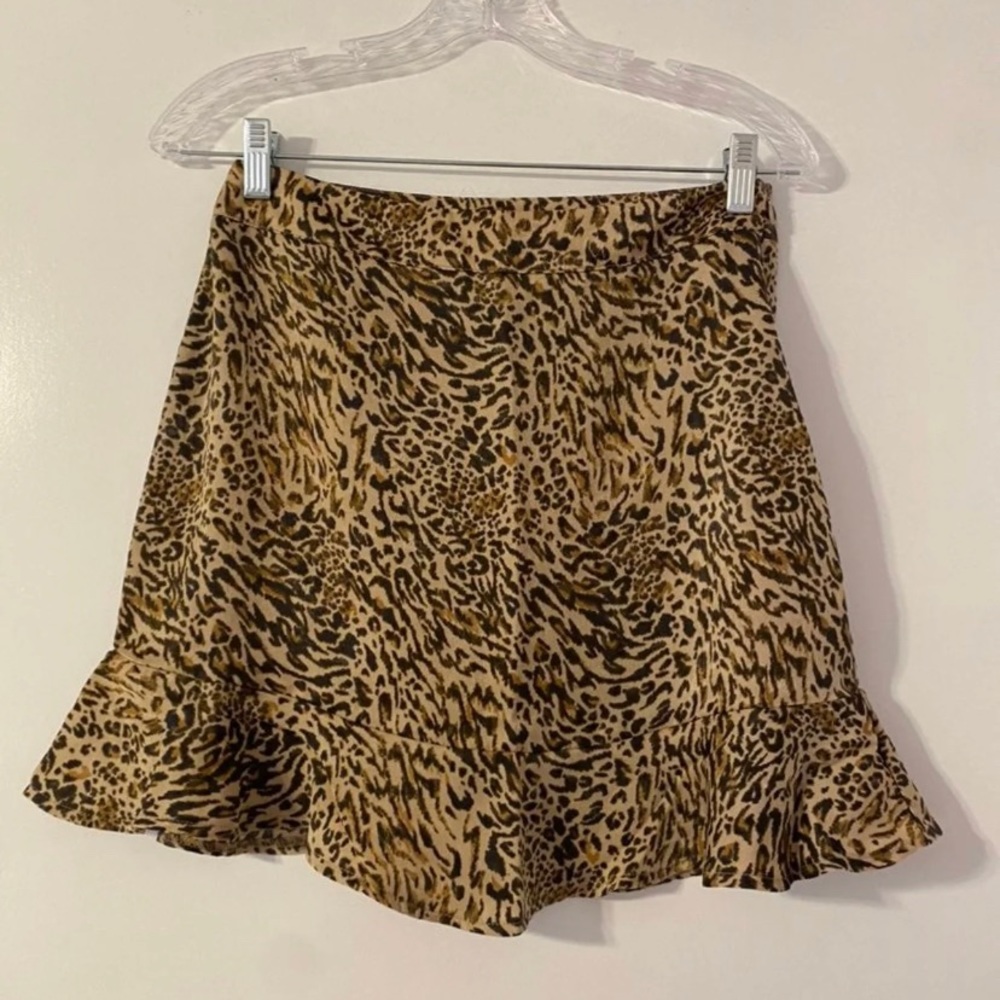 This is a cheetah print skirt